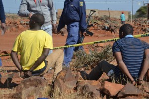 Two of the suspects arrested during armed robbery