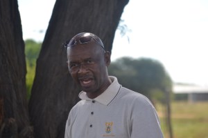 Pic: Phokwane Municipal Mayor, Robby Tsikwe addressing the community at Ganspan.