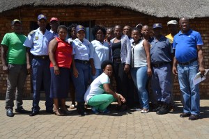 Picture: Members of various Stakeholders who were engaged in preparatory talks at Taung Police Station