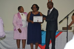 Pic: Far right North West Department of Education Acting Director at Dr Ruth Segomotsi Mompati District, Ogopoleng Vaaltyn with his colleagues