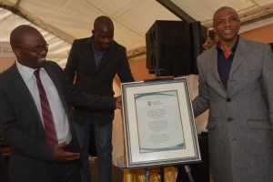 Pic: Minister Michael Masutha and North West Premier, Supra Mahumapelo during Sex Offence Court unveil  