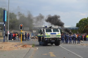 Picture: (Fury as NWU up in smoke)