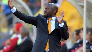 Steve Komphela, coach of Kaizer Chiefs reacts instructs during the 2015 MTN 8 Final football match between Ajax Cape Town and Kaizer Chiefs at Nelson Mandela Bay Stadium, Port Elizabeth, 19 September 2015  ©Chris Ricco/BackpagePix
