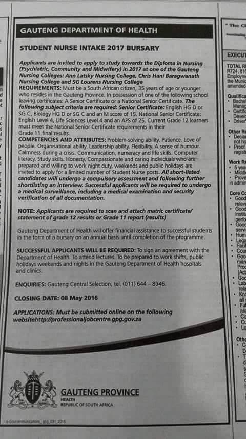 Student Nurse Intake