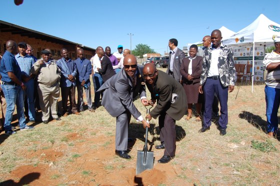 Sod-turning for Kgomotso Registering Authority