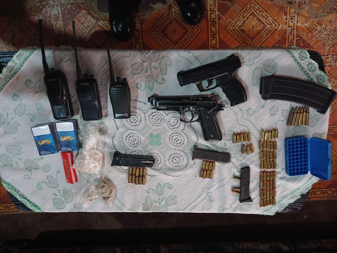 Two suspects nabbed separately for possession of firearms and drugs in ...